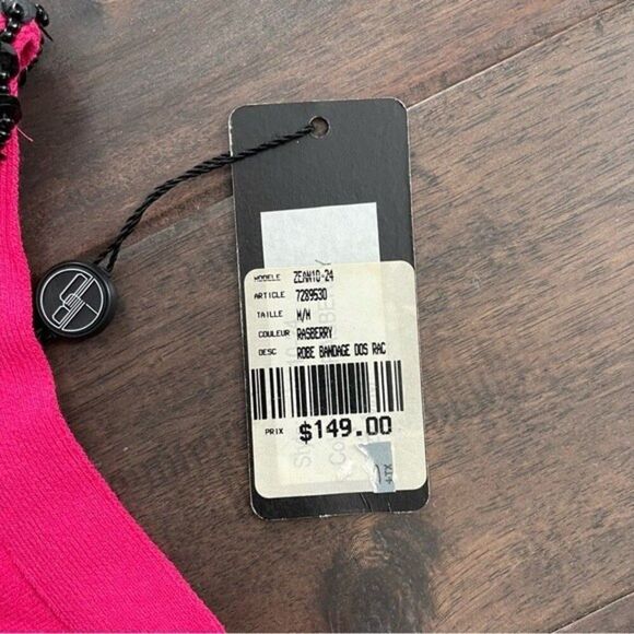 Bedo Femme Barbie Pink Bandage Dress Medium NWT - Picture 7 of 8